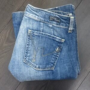 Citizens Of Humanity Blue Flare & Wide Leg Jeans